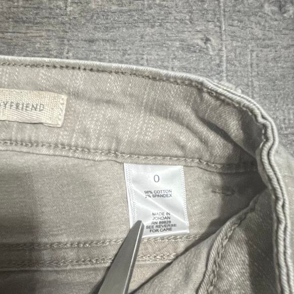 LOGO by Lori Goldstein Women's Denim Gray Distressed Vest & Boyfriend Jeans - Picture 4 of 16